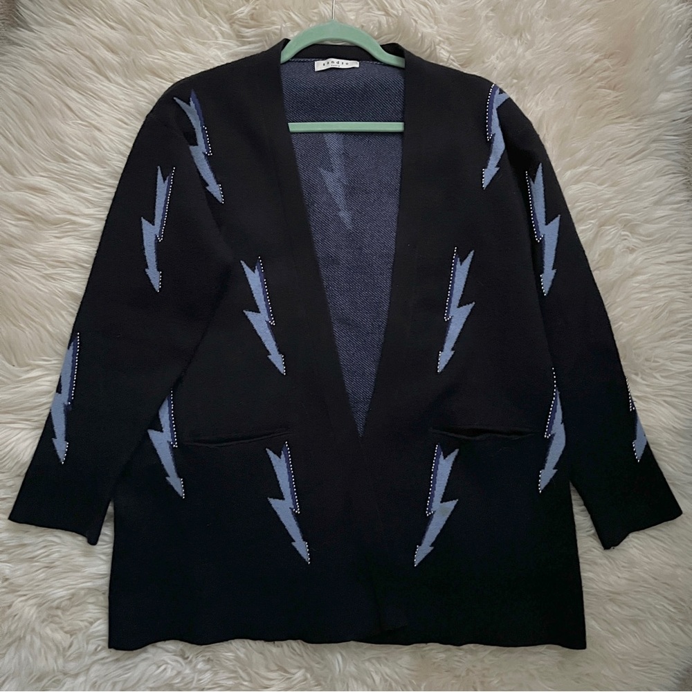 Sandro Paris beaded cardigan